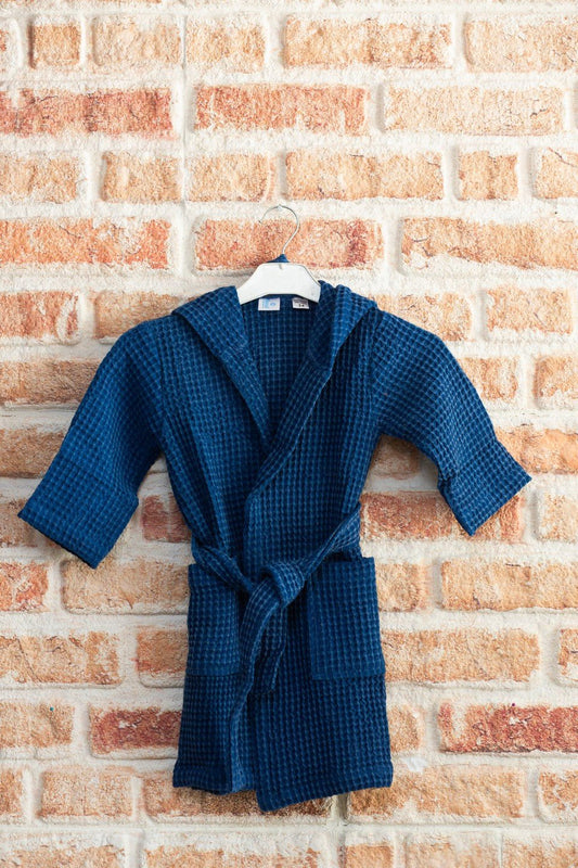 Massall WAFFLE I Blue I Kid/Baby Bathrobe - Massall