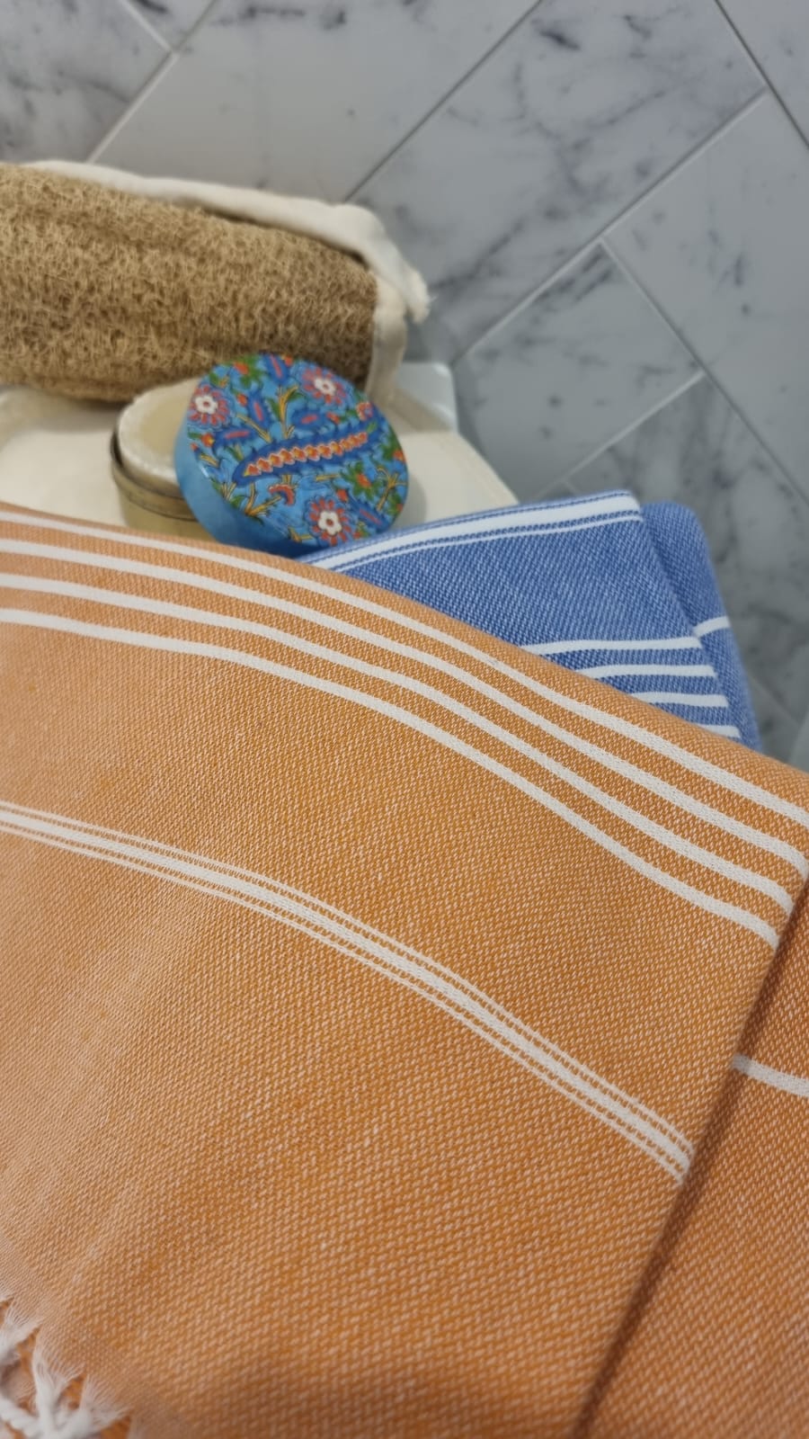 SULTAN Turkish Towel I Orange I 300 gr - Massall